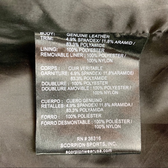 Scorpion Motorcycle Jacket White  M Exo Skeletal - Picture 7 of 8